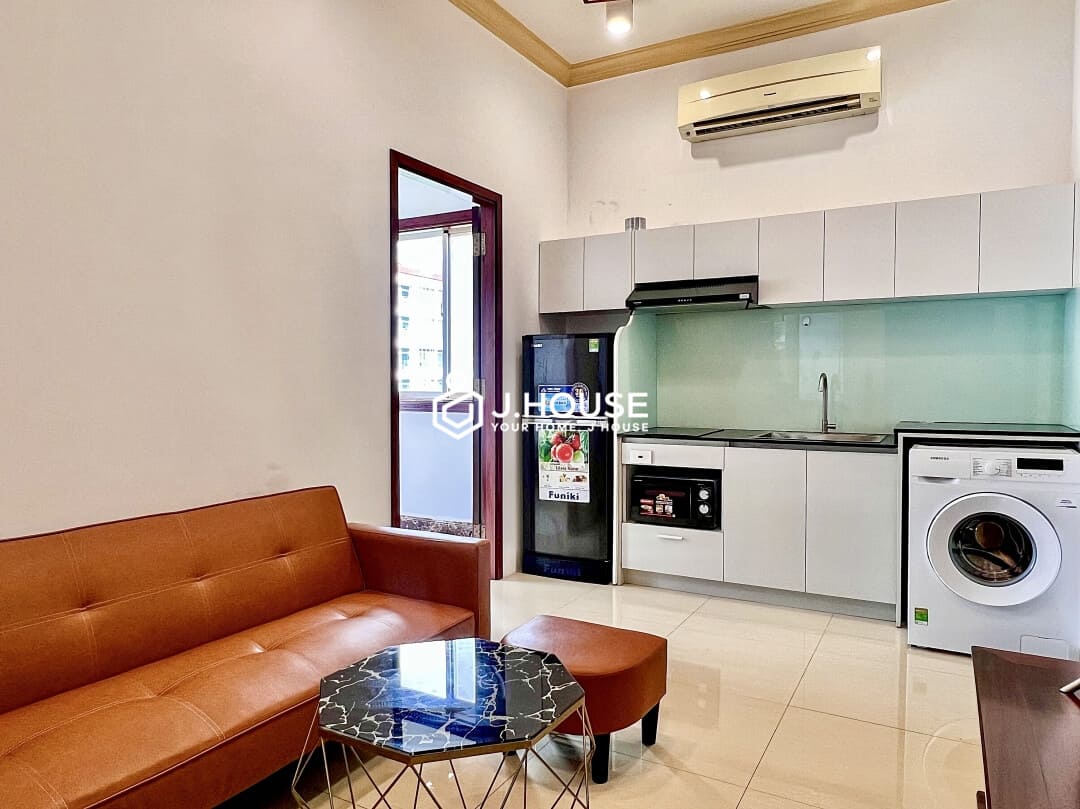 Fully furnished 1 bedroom apartment for rent with balcony in Thao Dien, District 2-0