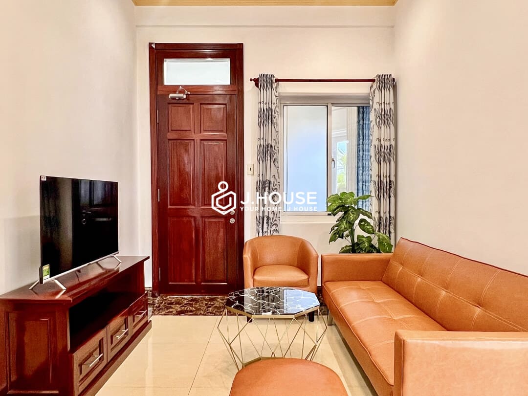 Fully furnished 1 bedroom apartment for rent with balcony in Thao Dien, District 2-2