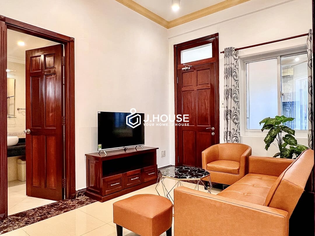 Fully furnished 1 bedroom apartment for rent with balcony in Thao Dien, District 2-3