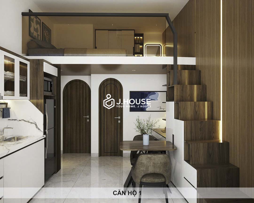 Mini Duplex with Private Garden for Rent in Phu Nhuan Arch Living-3