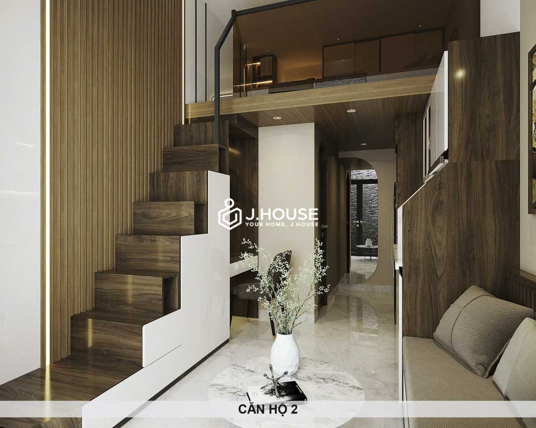 Mini Duplex with Private Garden for Rent in Phu Nhuan Arch Living-4