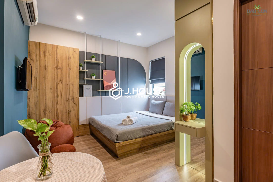 Modern studio apartment for rent in District 1 - Babylon Garden