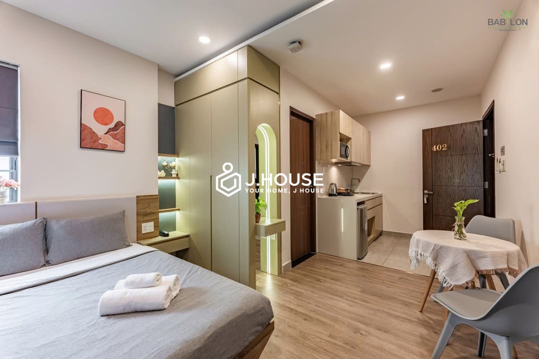 Modern studio apartment for rent in District 1 - Babylon Garden