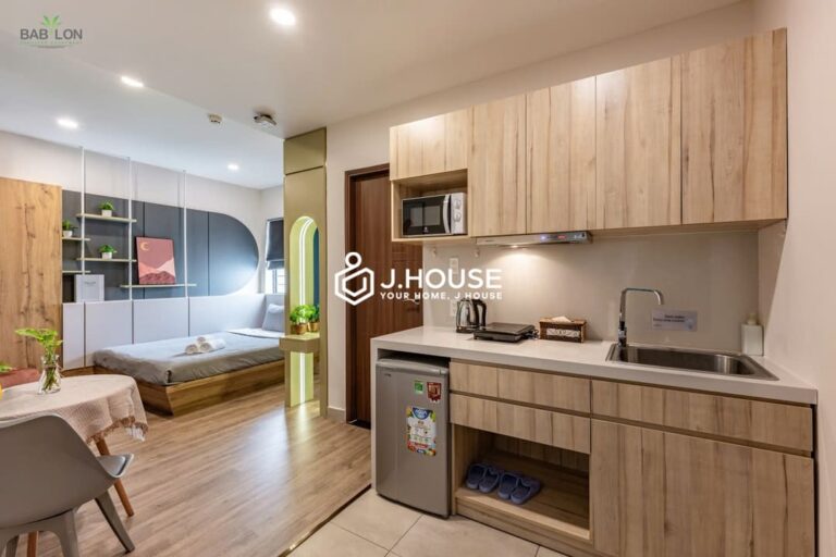 Modern studio apartment for rent in District 1 - Babylon Garden