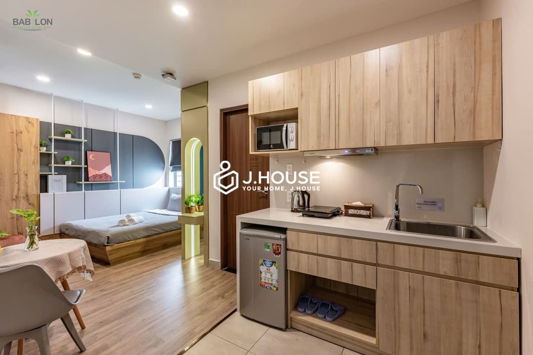 Modern studio apartment for rent in District 1 - Babylon Garden