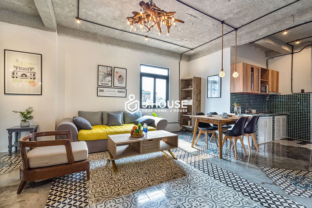 Rooftop 1br for rent in District 1, HCMC- Place In Saigon Apartments