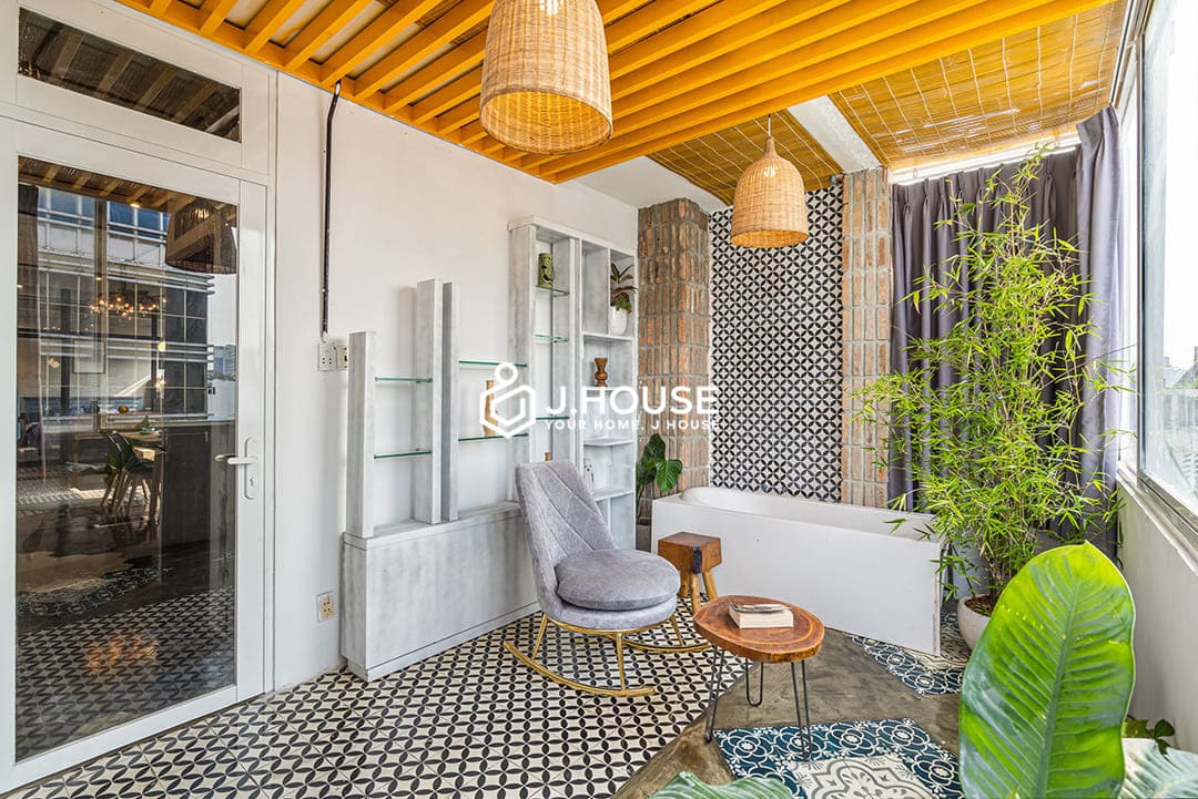 Rooftop 1br for rent in District 1, HCMC- Place In Saigon Apartments