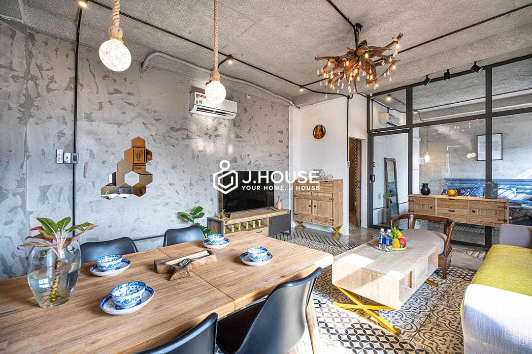 Rooftop 1br for rent in District 1, HCMC- Place In Saigon Apartments