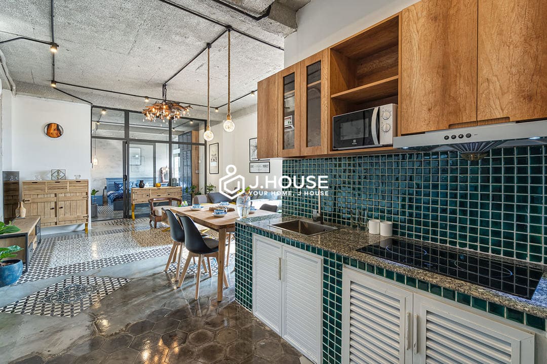 Rooftop 1br for rent in District 1, HCMC- Place In Saigon Apartments