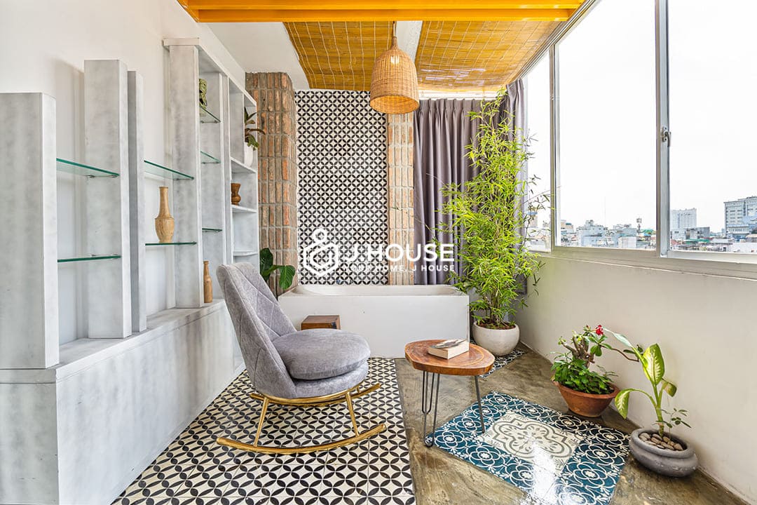 Rooftop 1br for rent in District 1, HCMC- Place In Saigon Apartments