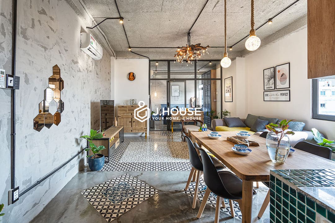 Rooftop 1br for rent in District 1, HCMC- Place In Saigon Apartments