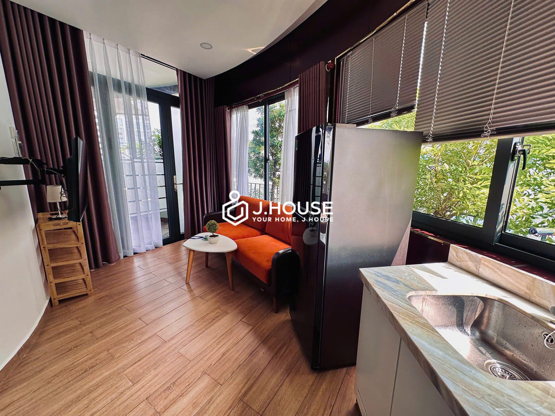 Rooftop apartment for rent in District 3, HCM - The Garden Building Cao Thang