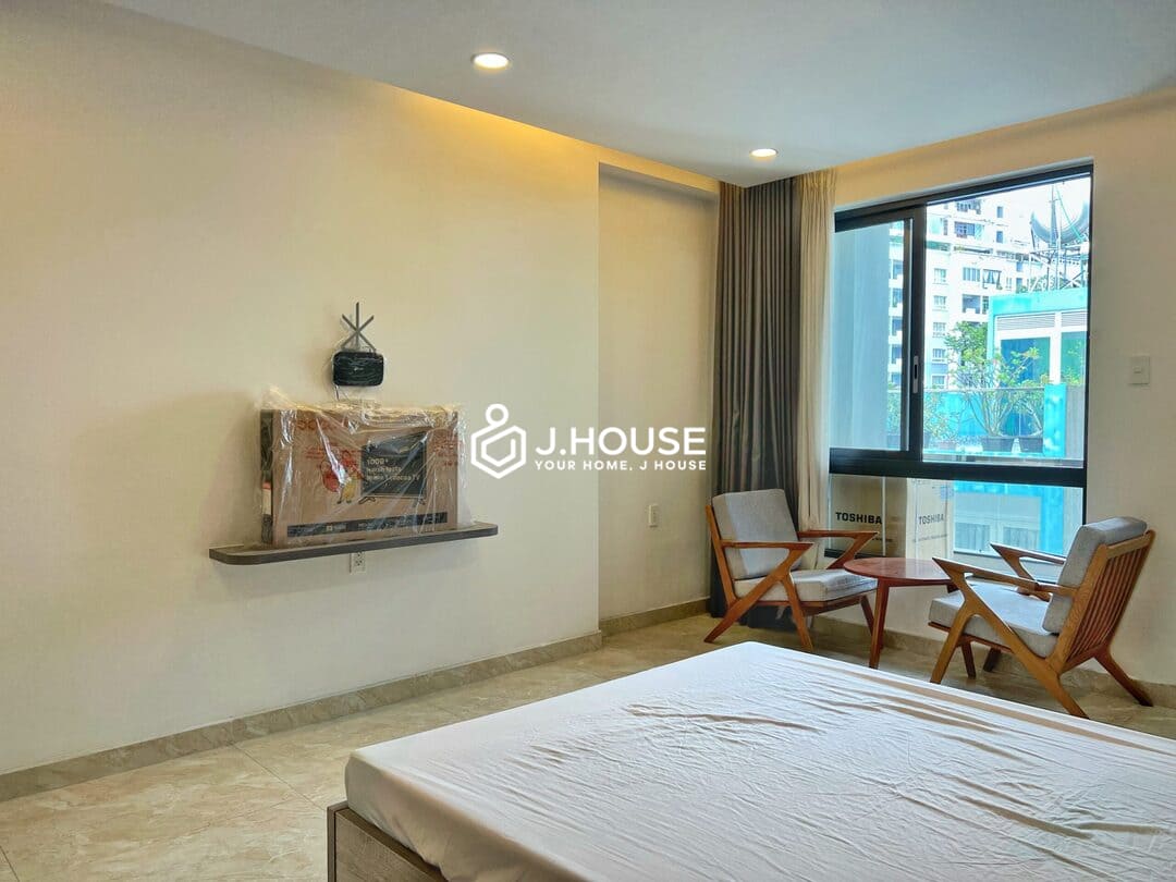 Studio apartment with balcony in District 5, HCMC - NTP Apartment-0