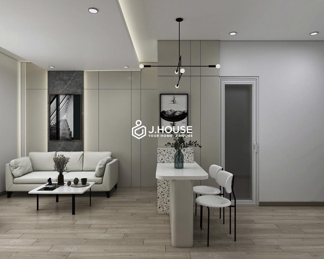 Stylish Studio with Partition, Private Washer & Balcony in Binh Thanh-1