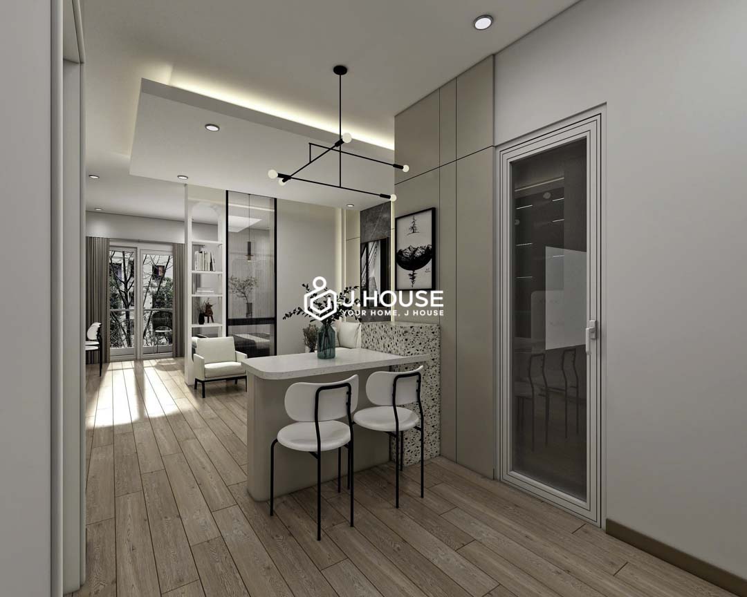 Stylish Studio with Partition, Private Washer & Balcony in Binh Thanh-2