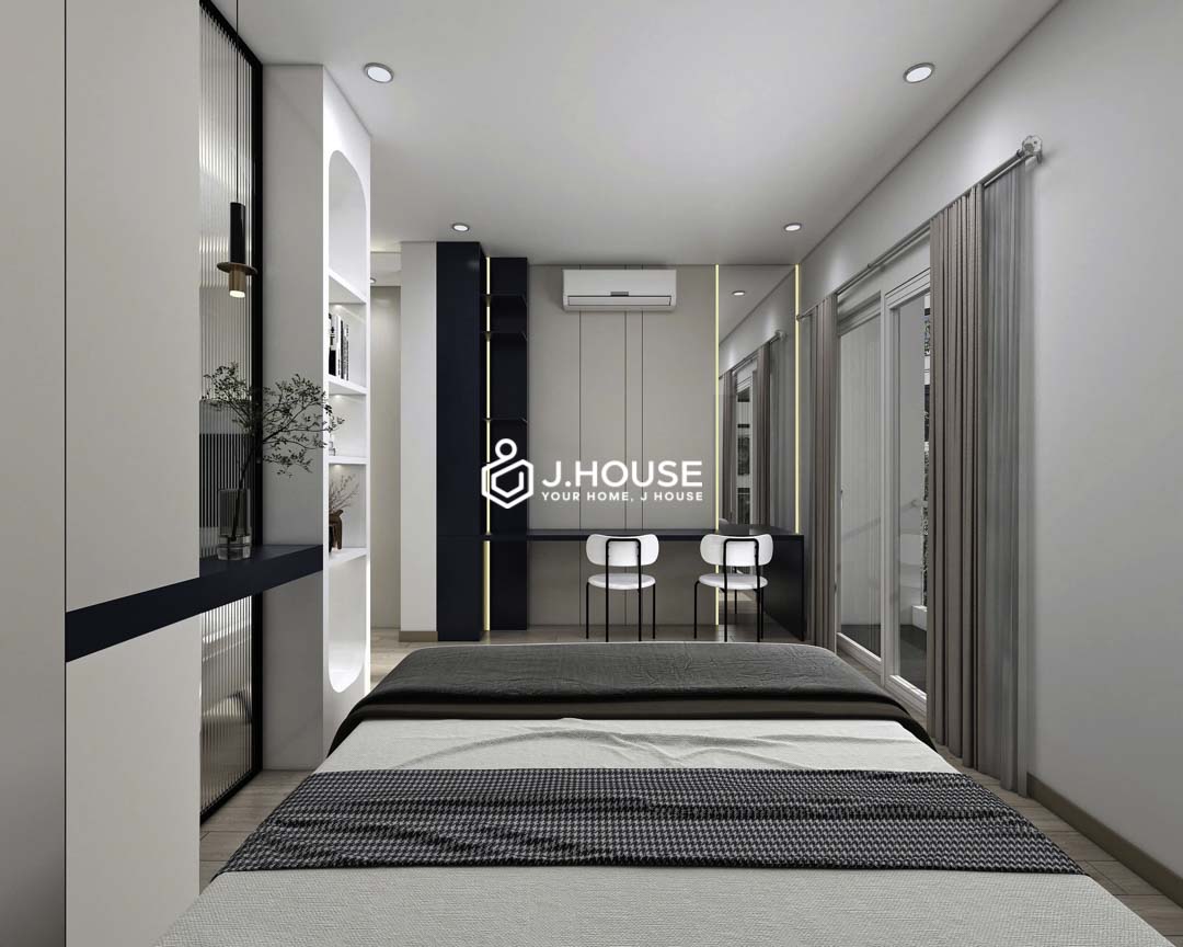 Stylish Studio with Partition, Private Washer & Balcony in Binh Thanh-4