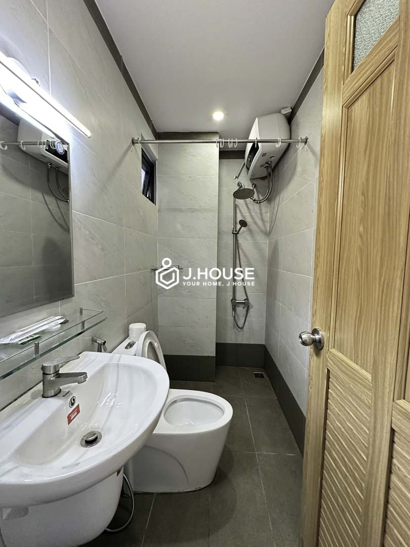 Sunny 1-Bedroom Apartment with Private Skylight Yard in An Phu-8