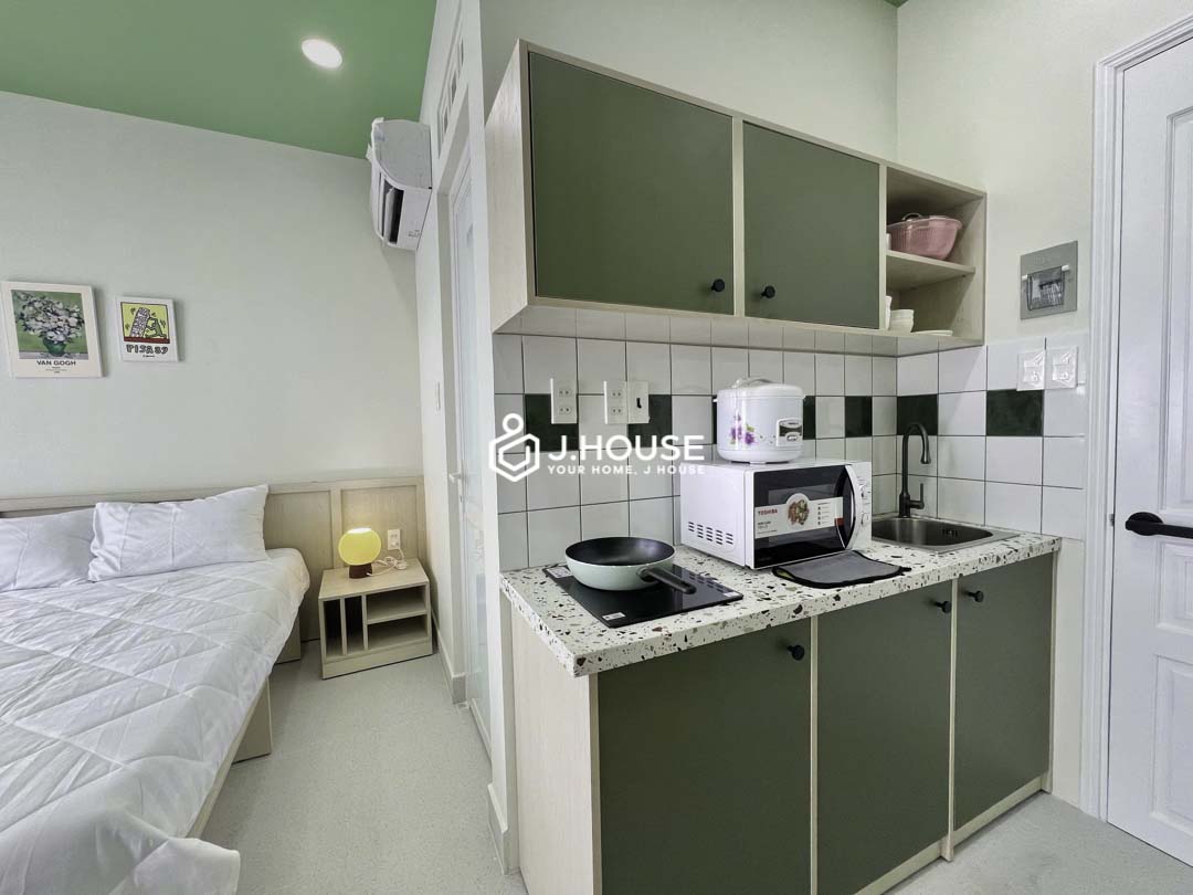 Bright Green Tone Studio Apartment in District 5 - Homes Sense-5