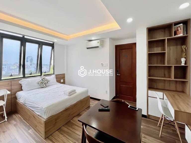 Bright Serviced Studio for Rent in Phu Nhuan District - Riverside House