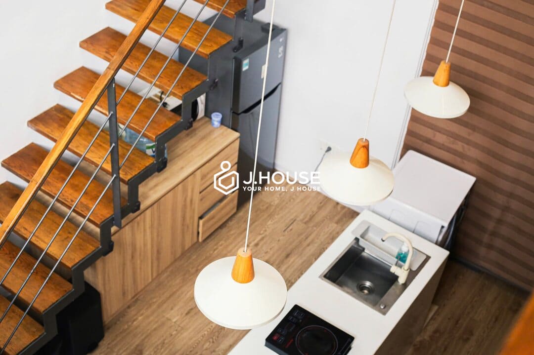 High-ceiling 1-bedroom duplex apartment at SGHomes Binh Thanh