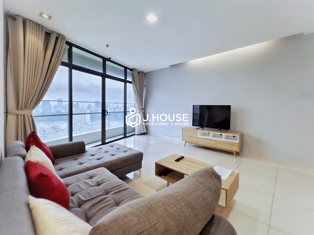 Rent 2br apartment at City Garden Binh Thanh Apartment, HCMC - high floor, nice view, spacious