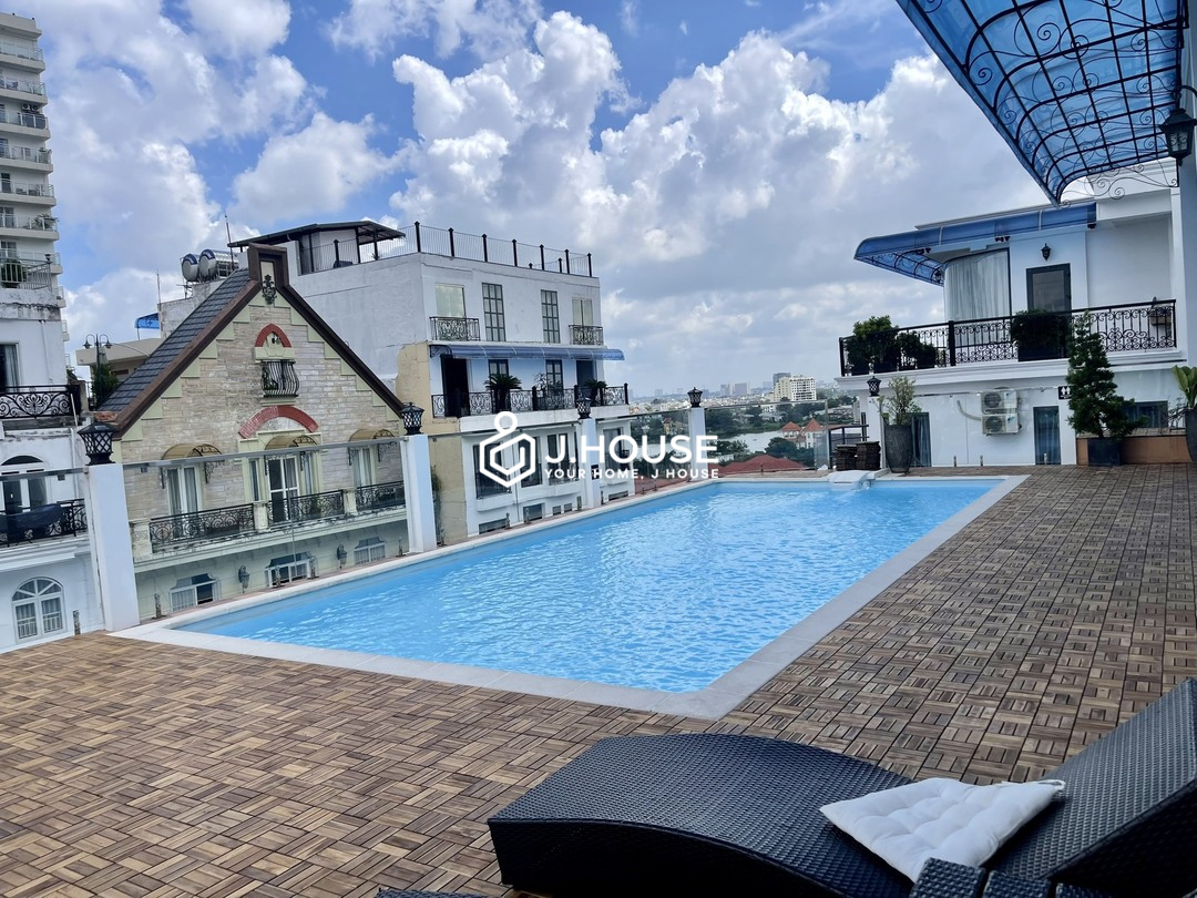 pool and gym at Genuss Apartment, Thao Dien