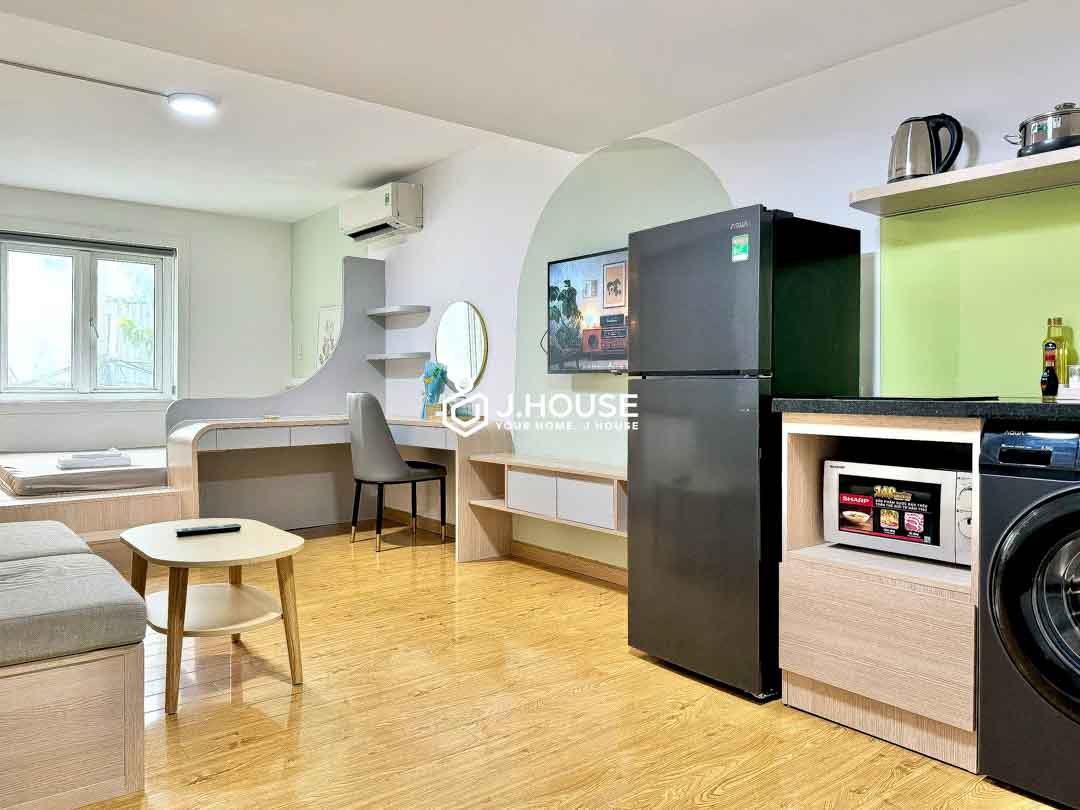 Bright Studio Apartment For Rent in Binh Thanh - Minh Long- Apartment-4