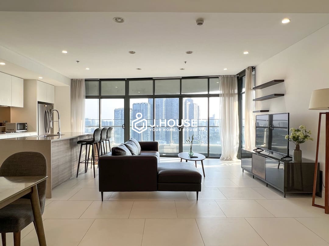 Modern 3-bedroom apartment for rent at City Garden, Binh Thanh District, HCMC