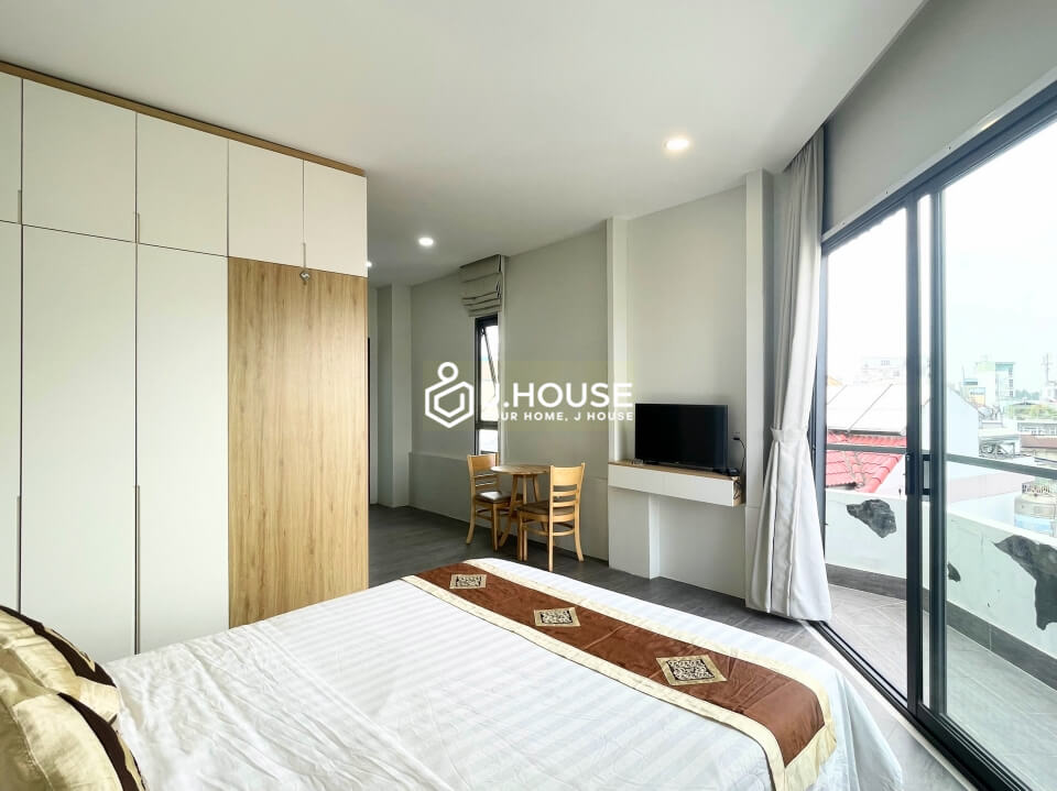 Minimalist Studio Apartment For Rent near TSN Airport, Tan Binh - TS House