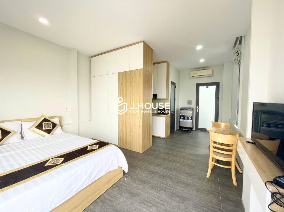 Minimalist Studio Apartment For Rent near TSN Airport, Tan Binh - TS House