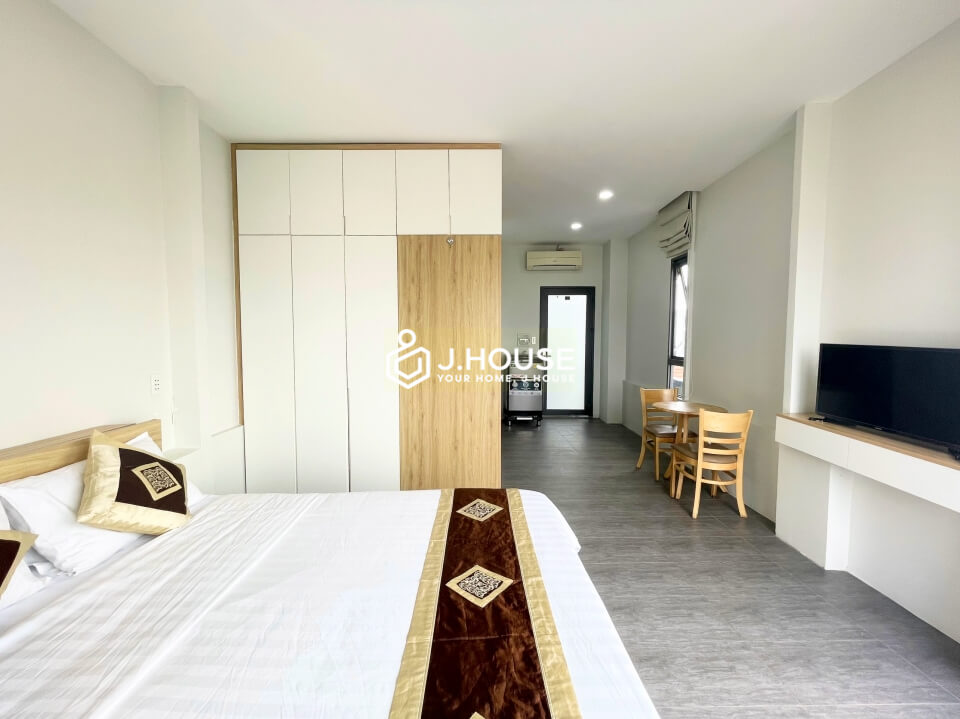 Minimalist Studio Apartment For Rent near TSN Airport, Tan Binh - TS House
