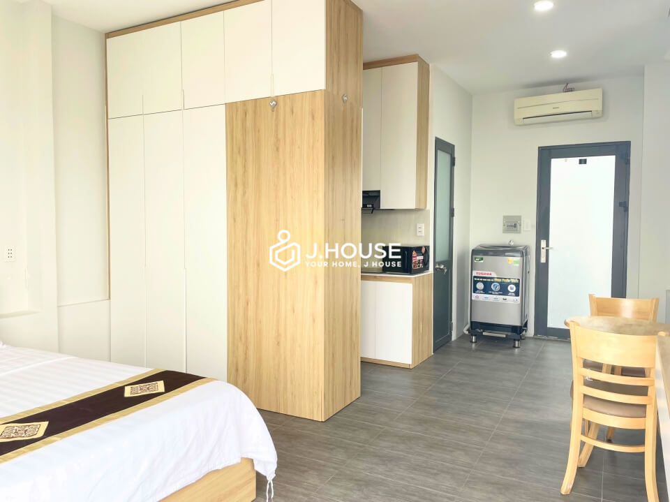 Minimalist Studio Apartment For Rent near TSN Airport, Tan Binh - TS House