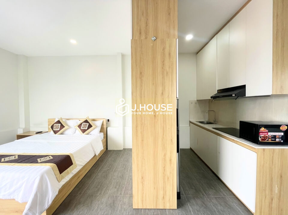 Minimalist Studio Apartment For Rent near TSN Airport, Tan Binh - TS House