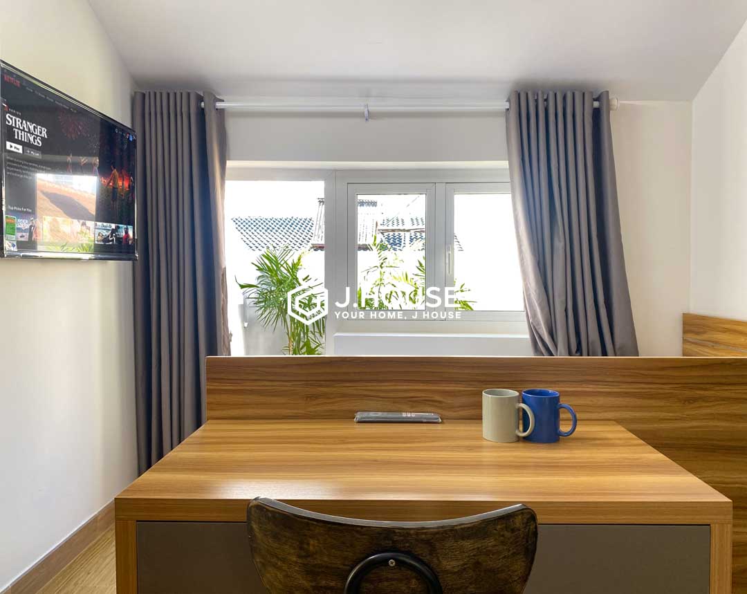 Bright Studio With Balcony For Rent in District 7 at Lynh Apartment