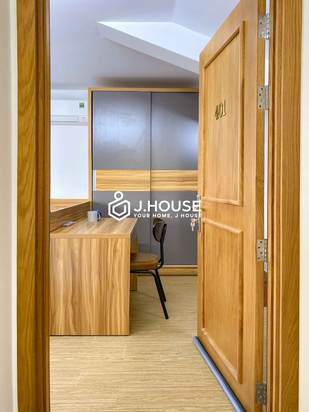 Bright Studio With Balcony For Rent in District 7 at Lynh Apartment