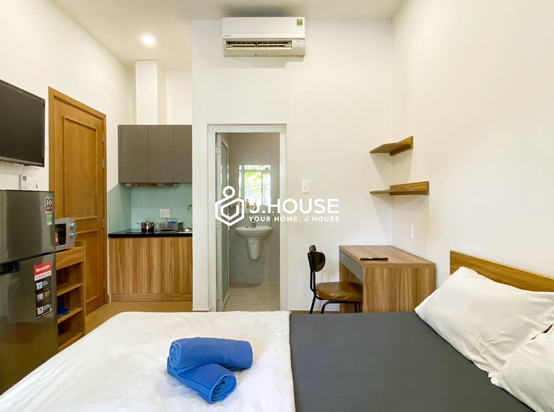 Bright Studio with Large Window For Rent in District 7 at Lynh Apartment