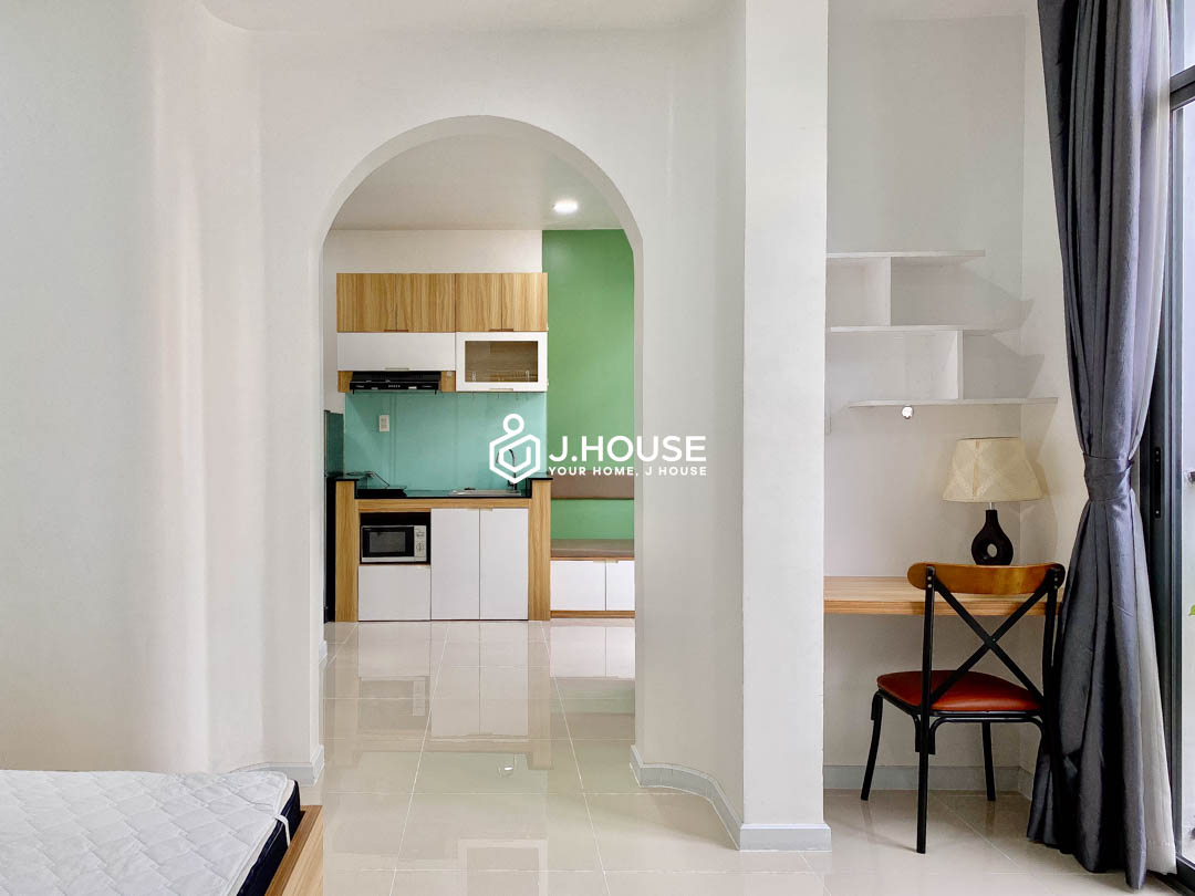 Modern 1BR with Balcony for Rent in Tan Binh District – Lotus Apartment