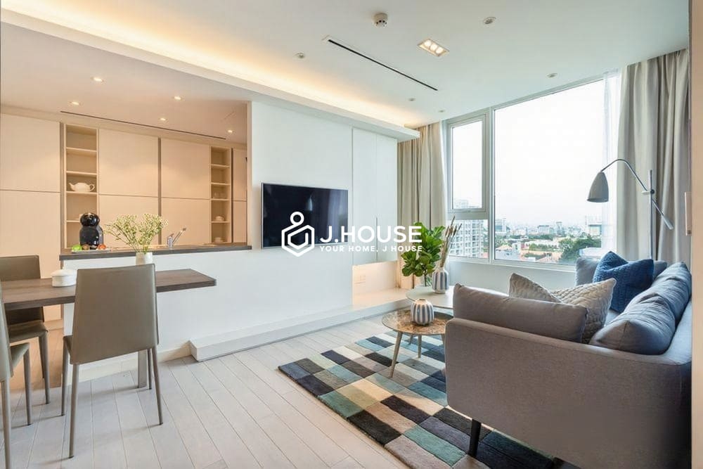Bright 2-bedroom Leman Luxury apartment for rent in HCMC