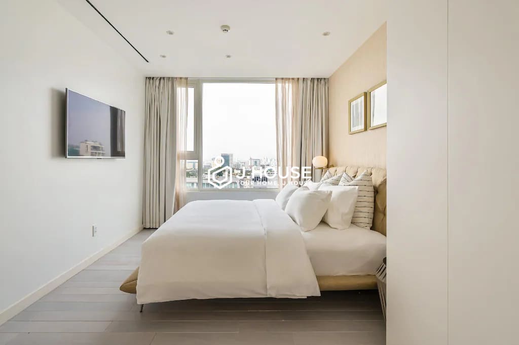 Bright 2-bedroom Leman Luxury apartment for rent in HCMC