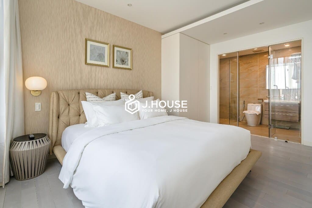 Bright 2-bedroom Leman Luxury apartment for rent in HCMC