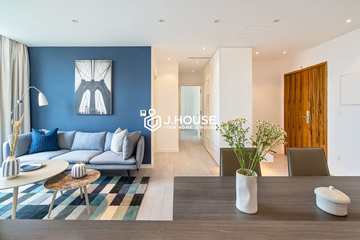 Bright 2-bedroom Leman Luxury apartment for rent in HCMC