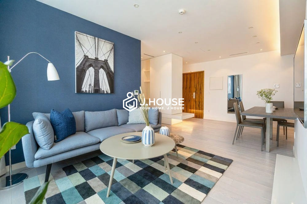 Bright 2-bedroom Leman Luxury apartment for rent in HCMC