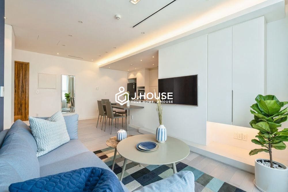 Bright 2-bedroom Leman Luxury apartment for rent in HCMC