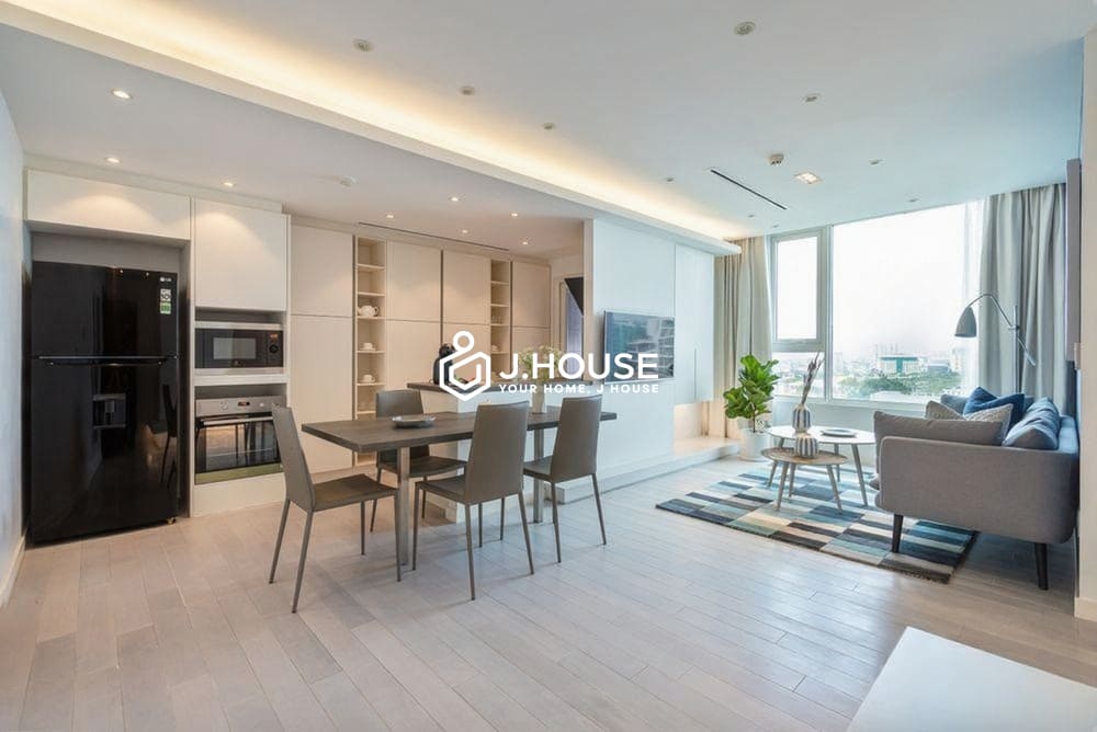 Bright 2-bedroom Leman Luxury apartment for rent in HCMC