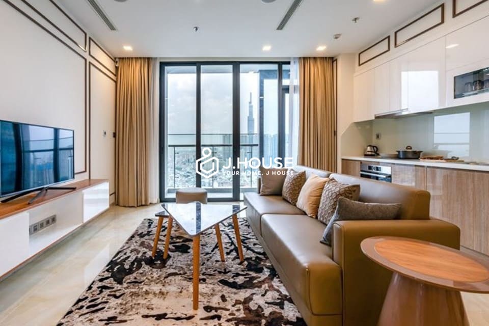 Corner 3-bedroom Vinhomes Golden River apartment for rent in HCMC