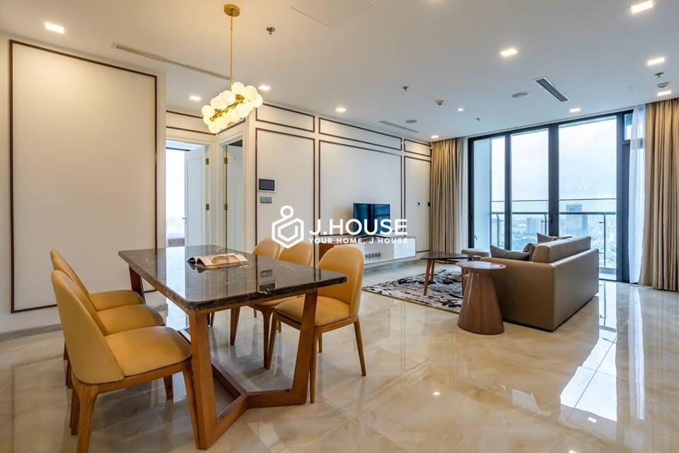 Corner 3-bedroom Vinhomes Golden River apartment for rent in HCMC