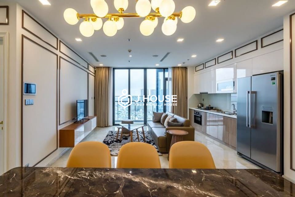 Corner 3-bedroom Vinhomes Golden River apartment for rent in HCMC