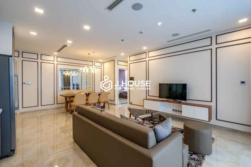 Corner 3-bedroom Vinhomes Golden River apartment for rent in HCMC