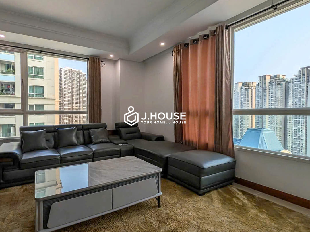 Cho Thuê Căn Hộ The Manor 3PN, Siêu rộng, Tầng Cao View Sông 1 High floor spacious 3 br the manor apartment for rent in Ho Chi Minh, VN