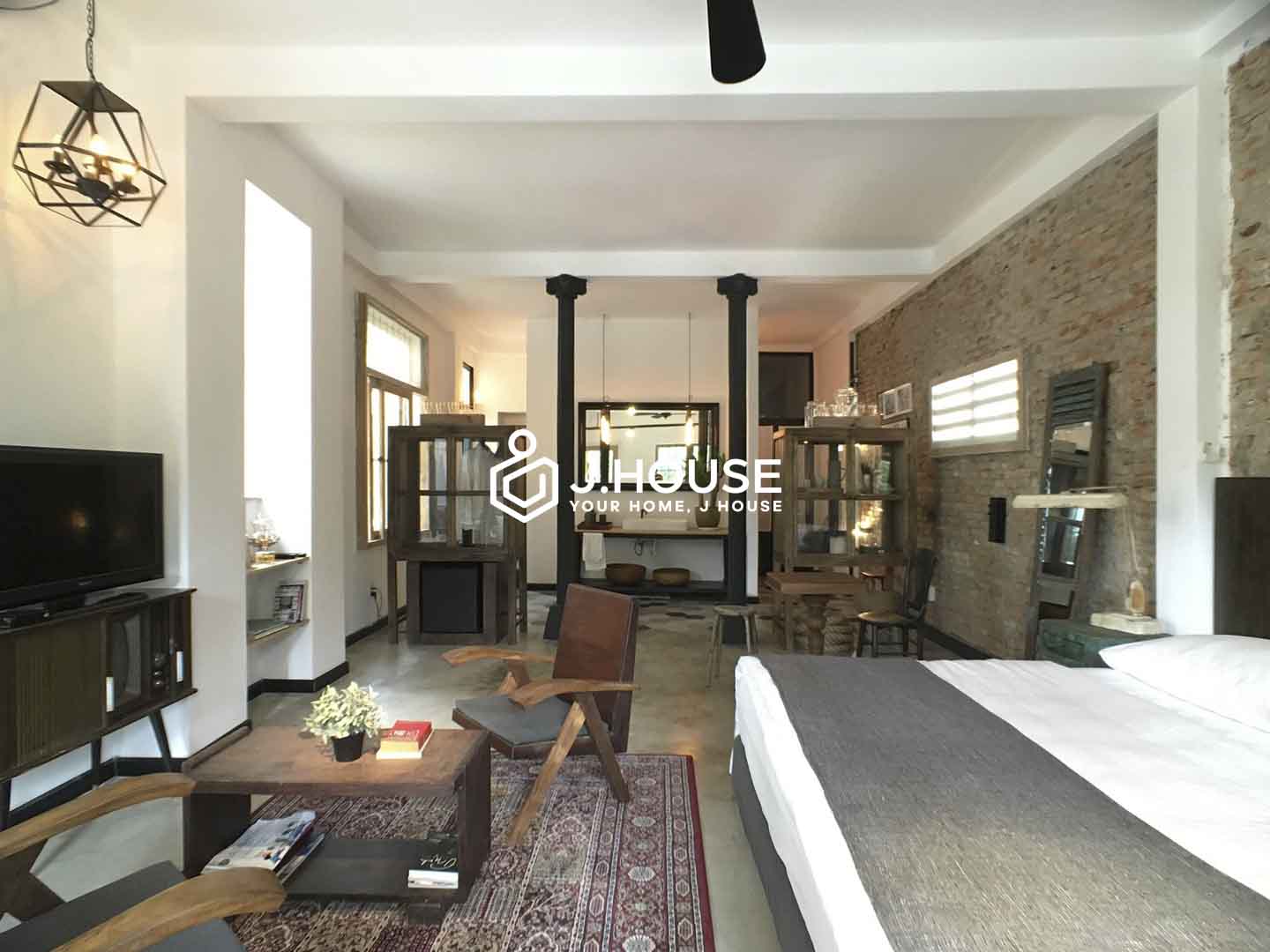 Unique Loft Studio For Rent in District 1, HCMC - Tomato Project-